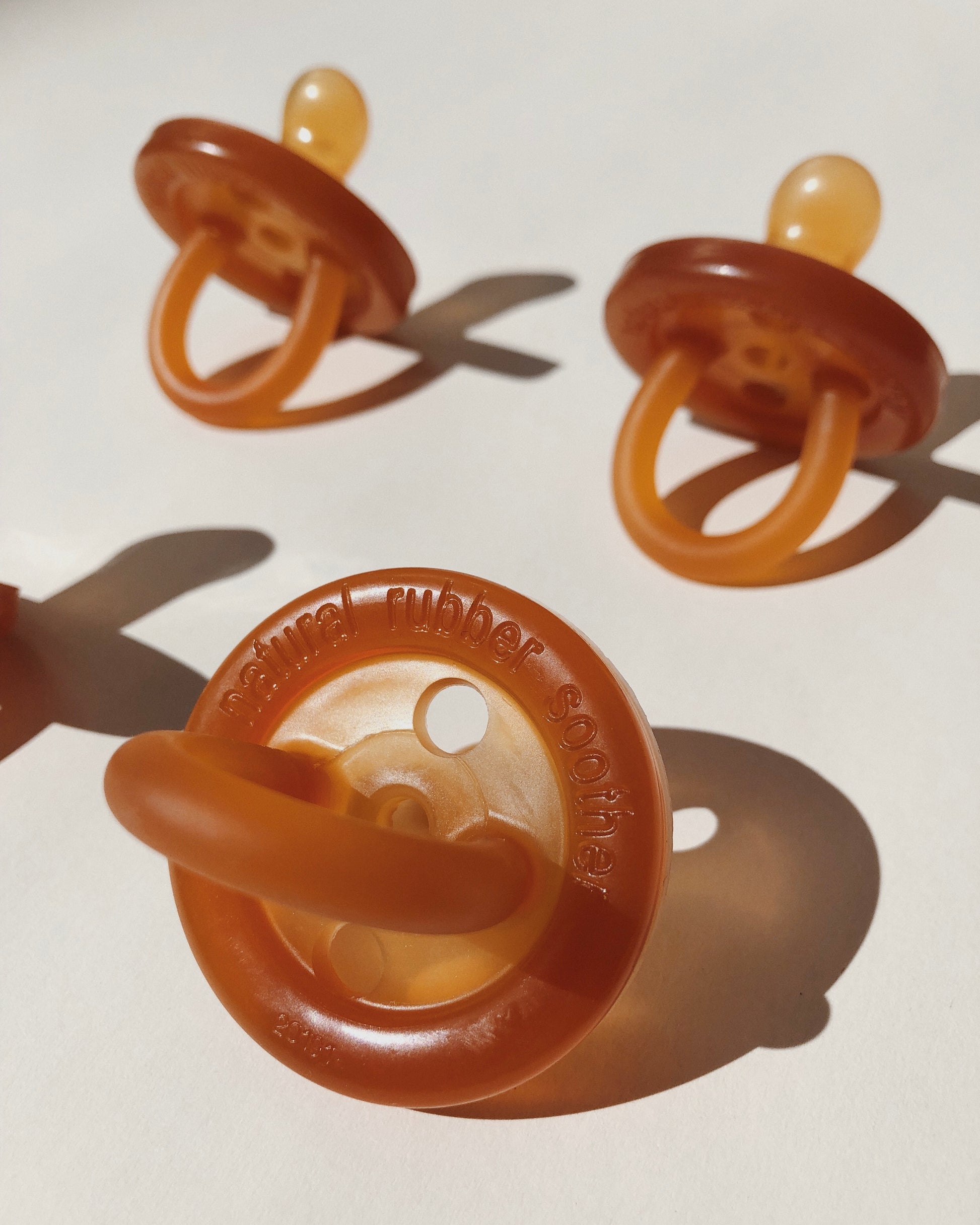 Natural Rubber Soother Orthodontic twin pack Reusable Case